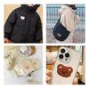 Adhesive Cartoon Bear Head Embroidery Patch - No-Sew, DIY Decorative Sticker for Clothing
