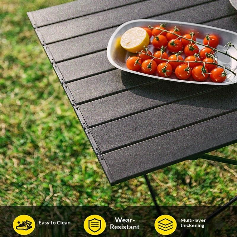 Ultralight Portable Folding Camping Table Foldable Outdoor Dinner Desk High Strength Carbon Steel For Garden Party Picnic Bbq