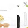 Black White Milk Frother Plastic Stainless Steel Electric Whisk Frother  Coffee Latte Matcha