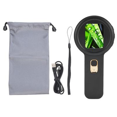 Lupa Digital Portátil con Luz LED Aumento 200X Microscopio Digital de Mano Doble Fuente de Luz