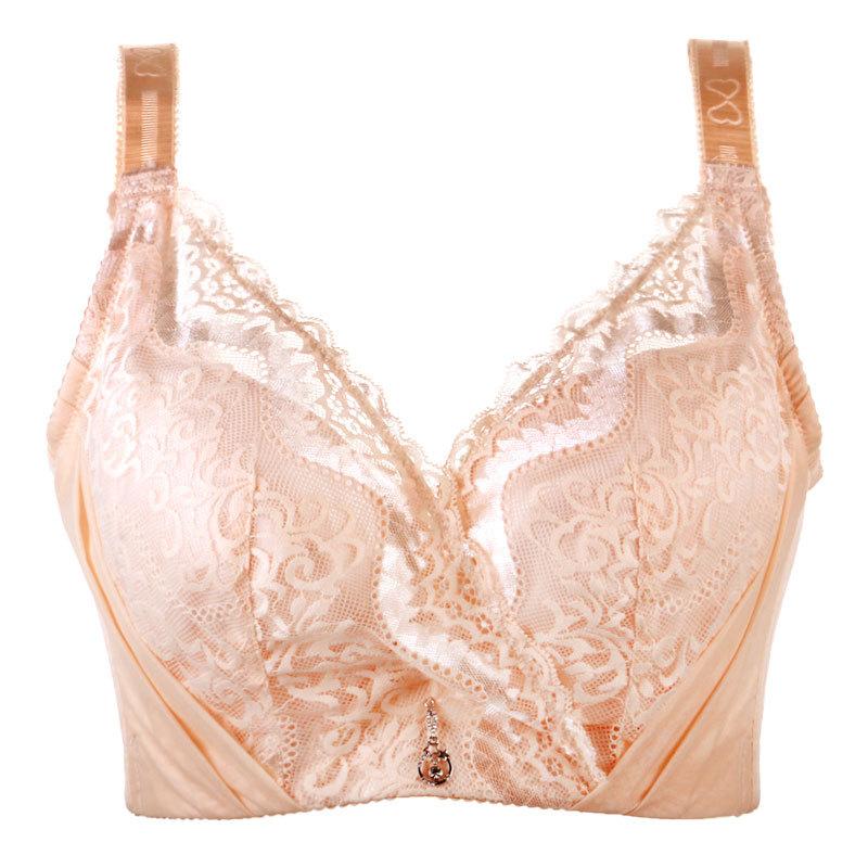 Sexy Lace Bra Full  Coverage Plus Size Underwear Women Brassiere  D E Cup