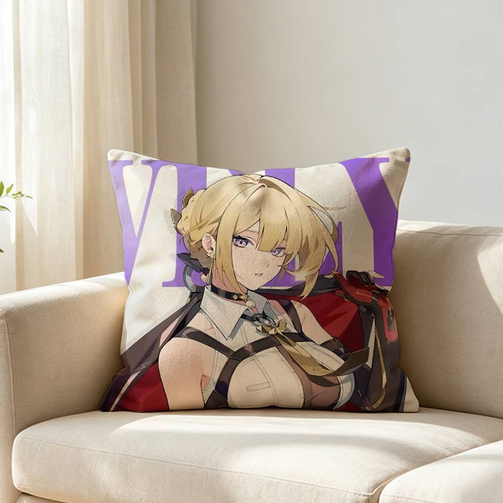 Zenless Zzz Eevelyn Custom Double Sided Print Square Pillow Cushion Cover