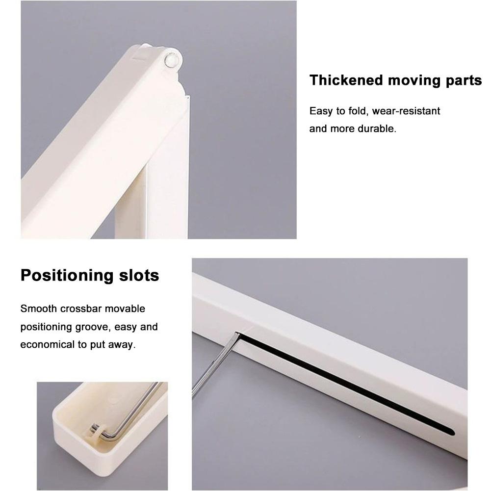 Folding Clothes Hanger Concealed Clothes Rack Metal Folding Wall Hanger Clothes Storage Hanging Rack for Laundry Room Bathroom China Mainland