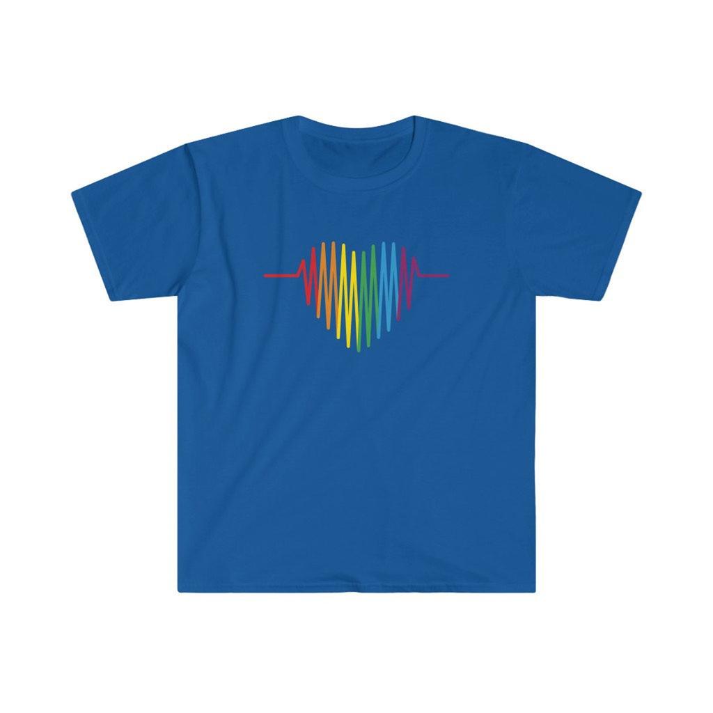 Gay Pride Shirt | LGBTQ+ Shirt | Rainbow Heart Pride Tshirt | LGBT Awareness | LGBT Gift | Unisex T-shirt