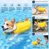 Oxford Cloth Dog Swimwear Life Jacket, High Buoyancy Pet Swim Vest with Chin Rest And Rescue Summer Water Activity Apparel Handle, Adjustable