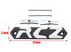 1pcs 3D RCZ metal Car Front grill logo Car front hood l Emblem Car Front emblem styling Accessories For Peugeot