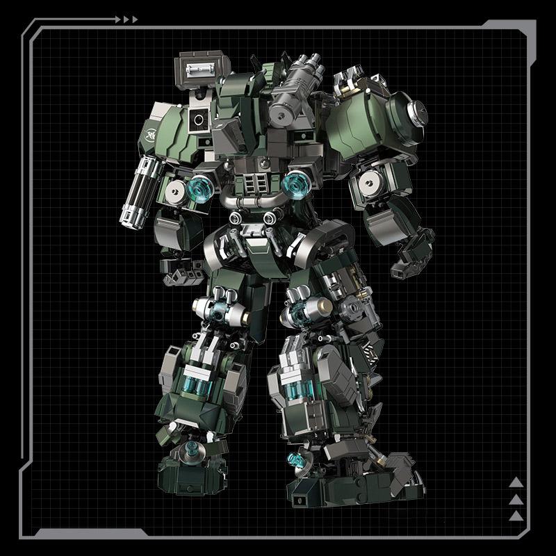 2024 NOVÝ MOC 1403ks Vojenský Mecha Bojovník Robot Stavebnice Super Pancierovaný Robot Akčná Figúrka Tehličky Hračky Pre Deti Darčeky