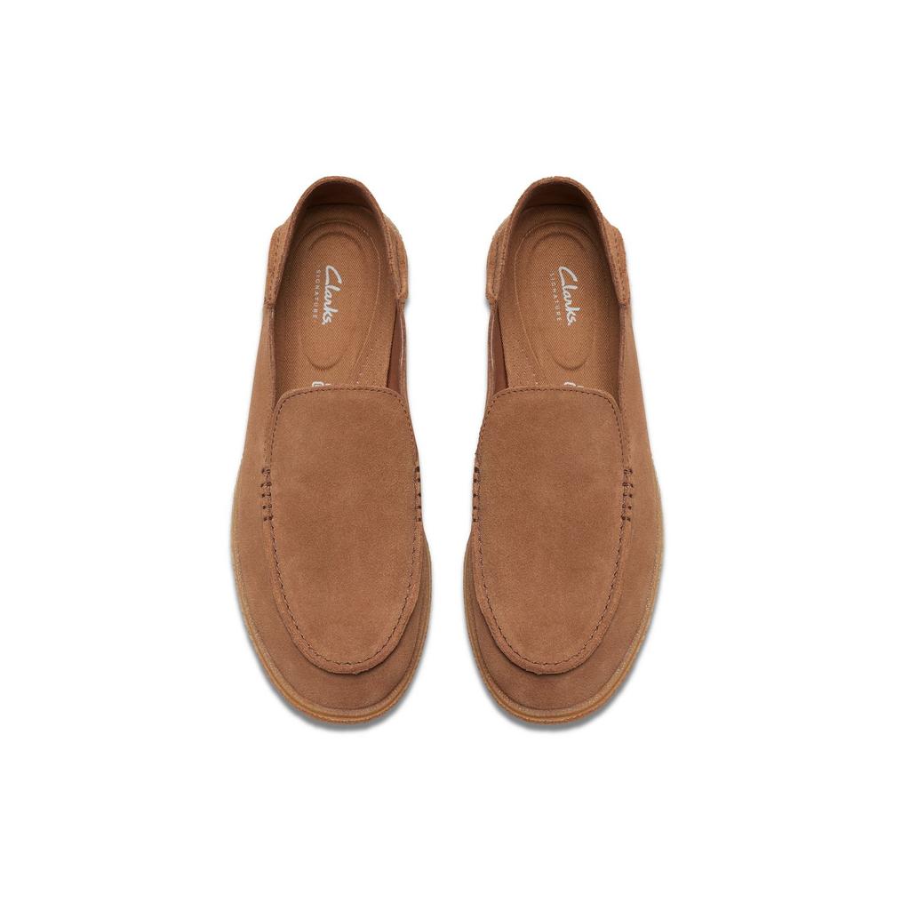 Clarks Leather Simple Comfortable Versatile Loafers Men Loafers Brown 261775037