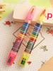 1pc 20 Color Interchangeable Core Oil Painting Crayon Best Colored Crayon Student's Washable Paintbrush Fancy Graffiti Painting