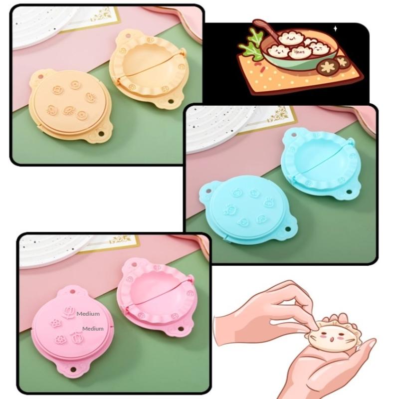 Printed Dumpling Maker Reusable Dumpling Press Mold Animal Flower Shapes Dumpling Maker Machine Safe Empanada Press Mold