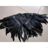 Feather Cape Plume Gothic Scarves Accs Witch Shoulder Black Swan for Halloween Cosplay Party