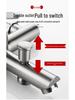 Stainless Steel 3-Function Shower Faucet Set with Concealed Hot/Cold Mixing Valve