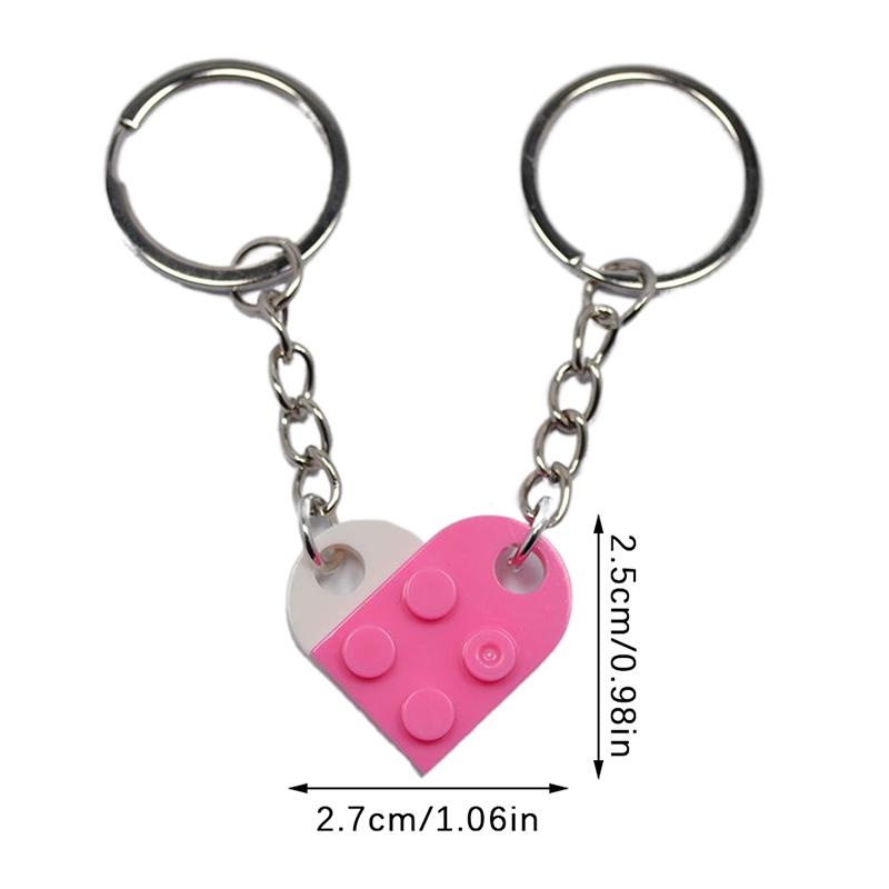 Милые брелки для ключей в форме сердца любви для пар — фото 11