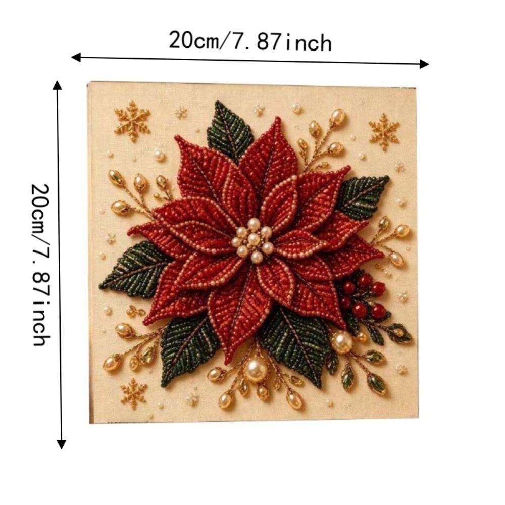 DIY Craft Kit Christmas Diamond Collage 2D Flat Beaded Picture Christmas Decoration