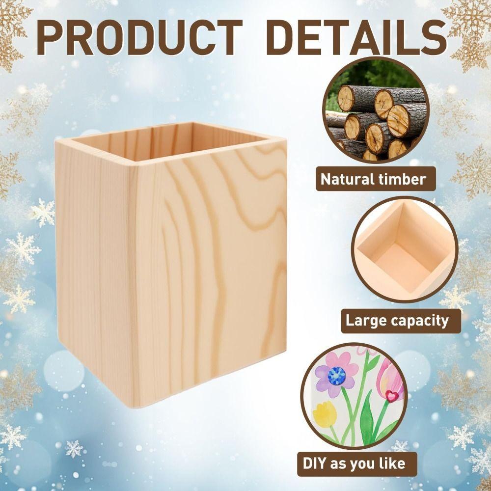 Okrągły/Sześciokątny/Kwadratowy Pojemnik na Długopisy DIY Malowanie Uchwyt na Pędzle do Makijażu Pojemnik na Długopisy Szkoła Biuro