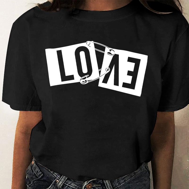 Graphic Tees Harajuku Cute New Short Sleeve Tshirts Simple Tops Lady Women  Cartoon Korean Fashion Female Literary Style Creative купить недорого —  выгодные цены, бесплатная доставка, реальные отзывы с фото — Joom