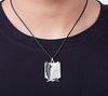 Attack on Titan Wings of Freedom Costume Basement and Necklace 3-Piece Set Shirt, Key, (XL, Black)