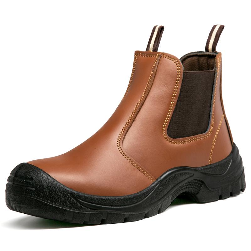 

Waterproof Work Boots Safety Shoes Men Wear resistant Non-slip leather boots Protection Shoes Puncture-Proof Indestructible shoe 38