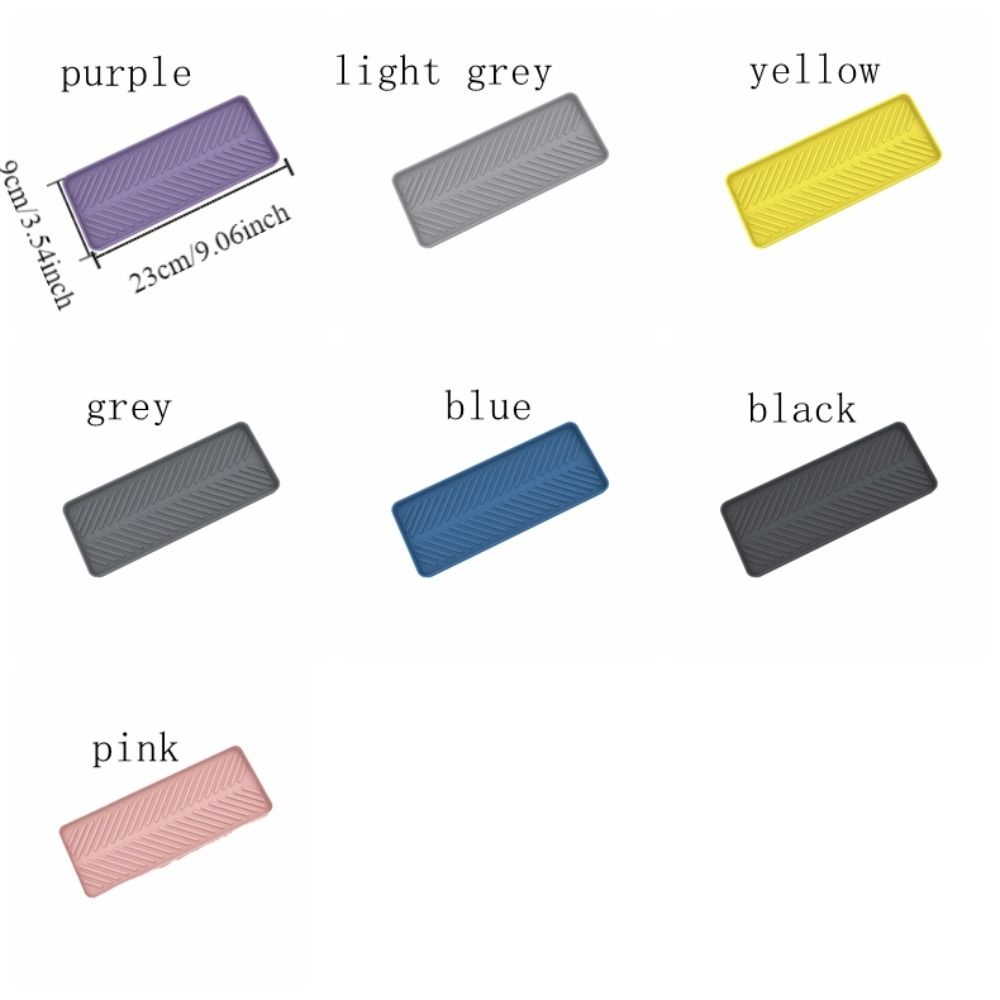 Heat Resistant Dishwasher Mat Non-slip Tea Cup Mat Tableware Silicone Dish Drying Mat  Kitchen