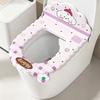 Cartoon Toilet Seat Protector With Backrest Non-Slip Waterproof Toilet Seat Cover Soft Reusable Toilet Seat Cushion Bathroom