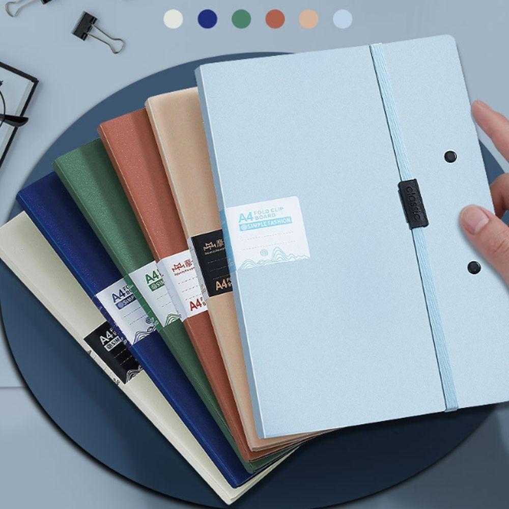 New Gifts Portable Foldable Folders A4 To A5 Organize Artifacts Folding Board Folder Versatile File Contract Folders Gifts