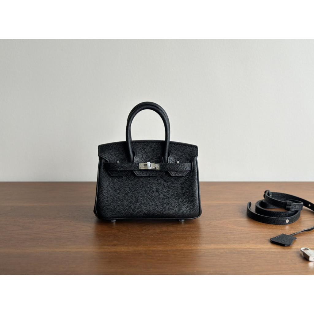 20 Couro Platina Togo Grande Capacidade Primeira Camada Feminina Couro Moda Versátil Bolsa de Mão Ombro Mensageiro Bolsa Feminina