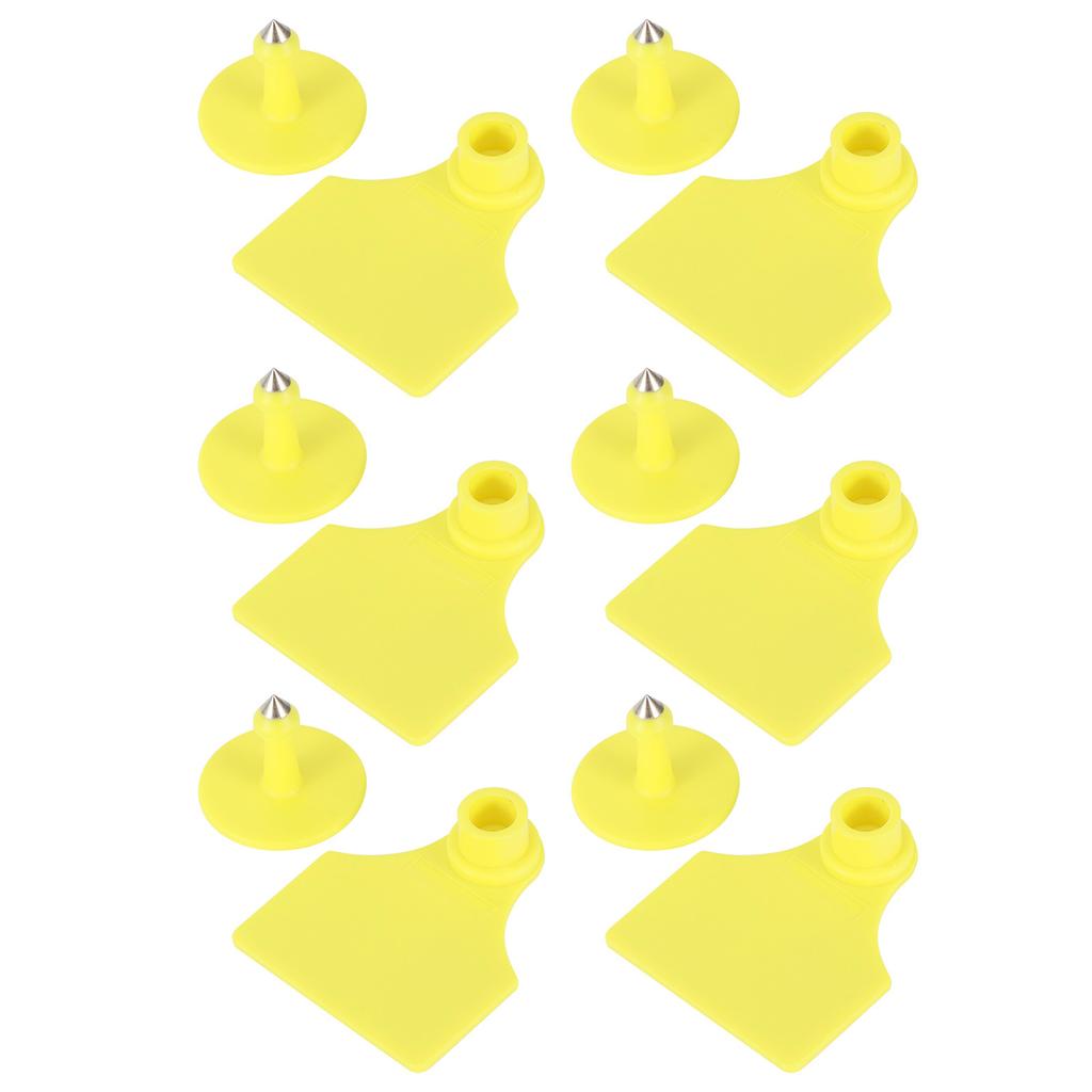 20 Set Livestock Identification Blank Ear Tag for Goats Sheep Cattle Cows Pigs Farm SuppliesS: