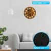 Luminous Wall Clocks Wooden Glow In The Dark Clock 12 In Silent Non-Ticking Lighted Wall Clock for Office Living Room Home Decor
