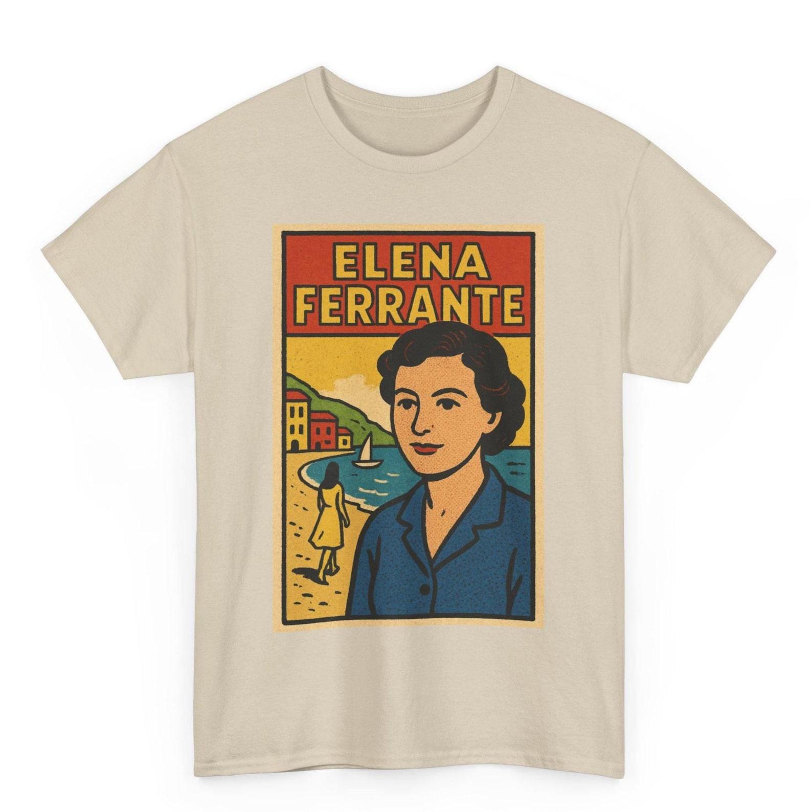 Elena Ferrante T-Shirt: Retro Comic Book Italian Author Tee S