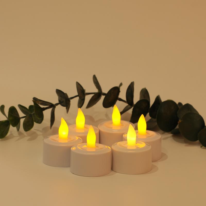 USB Şarj Edilebilir LED Mum Işığı 6 Mum Alevsiz Titreyen Dekorasyon Ev Kullanımı Düğünler Noel & Cadılar Bayramı Hediyesi İçin