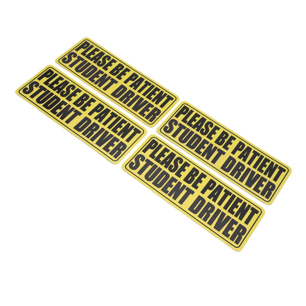 4KS Nová samolepka pro řidiče Bezpečnostní varování Magnetická značka Student řidič Reflexní nálepka pro začínajícího řidiče Univerzální pro