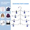 Practical Pants Hanger Multi-layered Multipurpose Corrosion Resistant 4 Tier Clothes Closet Storage Organizer Household Supplies