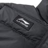 Li Ning Football Series Logo Letter Minimalist Trendy Casual Stand Collar Thick Warm Down Jacket Men Outerwear YYMV217-1