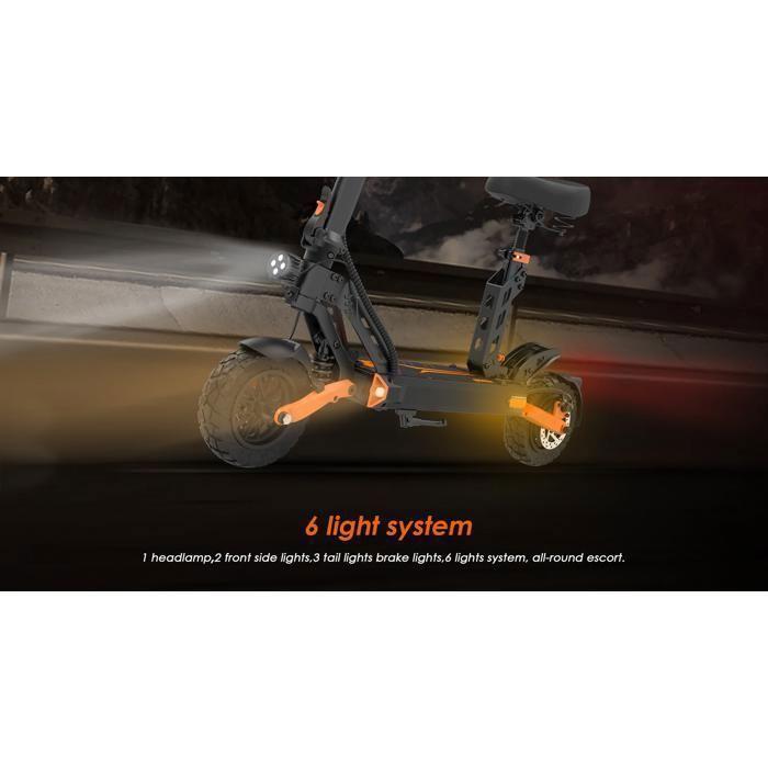 KuKirin G2 Pro - Elektroroller - 1000 W - 48 V - 15,6 Ah - 45 km/h - Reichweite von 58 km.