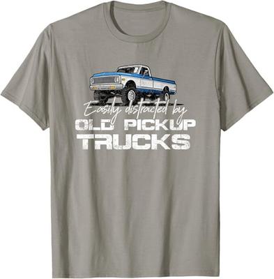 Leicht ablenkbar von alten Pickups Shirt für Männer Retro T-Shirt
