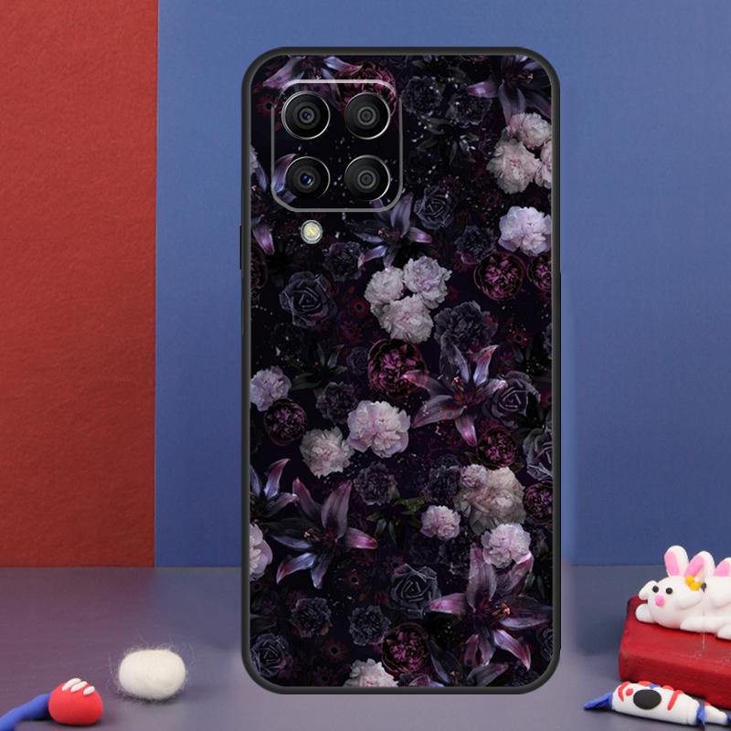Midnight Floral Case For Samsung Galaxy M13 M53 M06 M16 M31 M11 M35 M55 M15 M56 M36 M12 M32 M52 M14 M34 M54