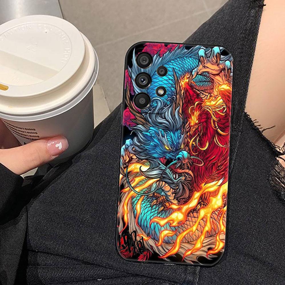 Dragon Tiger Wolf Phone Case For Samsung A73 A72 A71 A57 A56 A55 A54 A53 A52 A51 A37 A36 A33 A32 A35 A23 A22 A16 A15 A14 Case