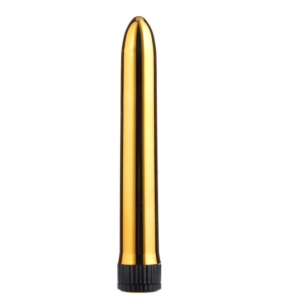 Variable Speed 7-Inch Electroplated Vibrator for Women - Silent Self-Pleasure Massager