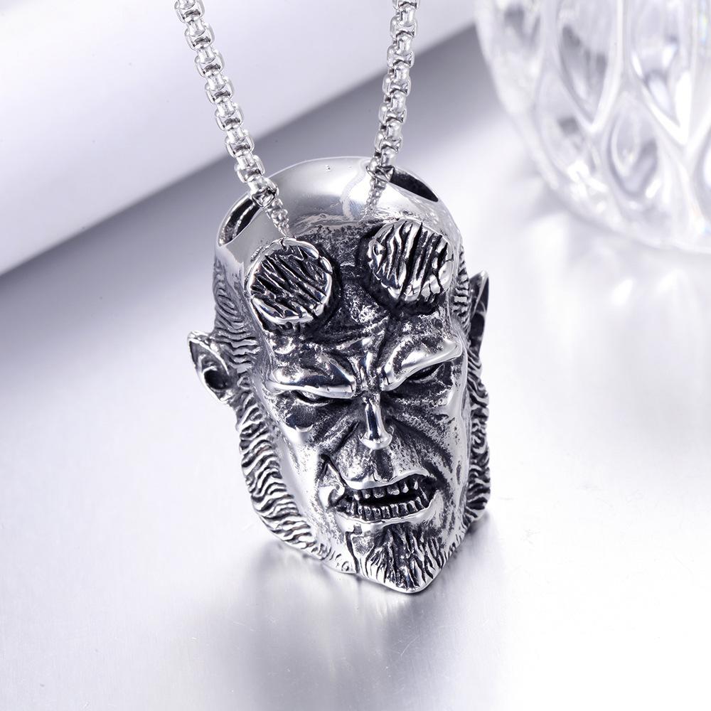 European and American Fashion Personality Retro Skull Men Atmospheric Alloy Pendant