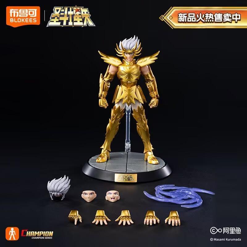 Blokees Saint Seiya Anime Figur Death Mask Shura Shiryu Action Figur Champion Klasse Sammlungsstatue Modell Ornament Spielzeug Geschenke