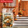 2D Flat, 2D Flat-Thanksgiving Pumpkin Sunflower Garden Flag_2 (1)- Outdoor Garden Flag Double-sided Home Decoration Courtyard Decoration Outdoor Decor