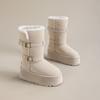 Winter New Cm Thick-soled Heightening Versatile Casual Waterproof Snow Boots Plush Warm Fluffy Shoes Women