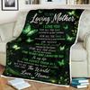 Mom Fleece Blanket, Gift For Mom From Daughter, Personalized Blanket, Loving Mother Quote, Mother's Day Gift, Christmas Gift