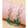 Long Star Fringe Dangle Earrings Party Sparkle Star Jewelry for Women Teen Girl