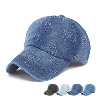 Denim Baseball Cap Men Spring Summer Cap Sunshade Hat Women Ponytail Panama Cap Visor Hats Sunscreen Sun Hat