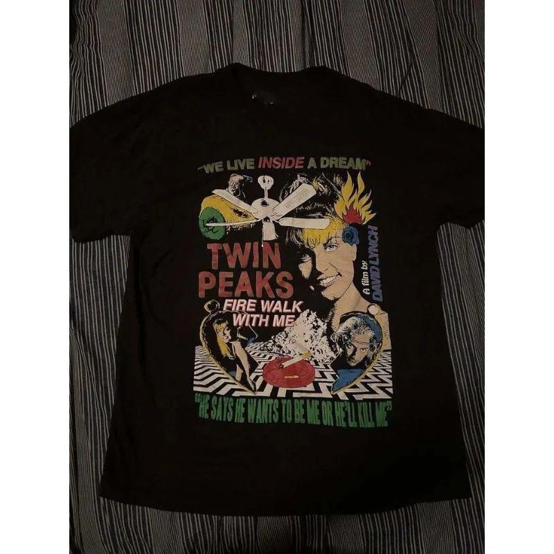 Y2k Vintage Jaren 90 Tops Versie van Twin Peaks Walking with Fire Film T-shirt Zomer Casual Los T-shirt Hip Hop T-shirts Unisex