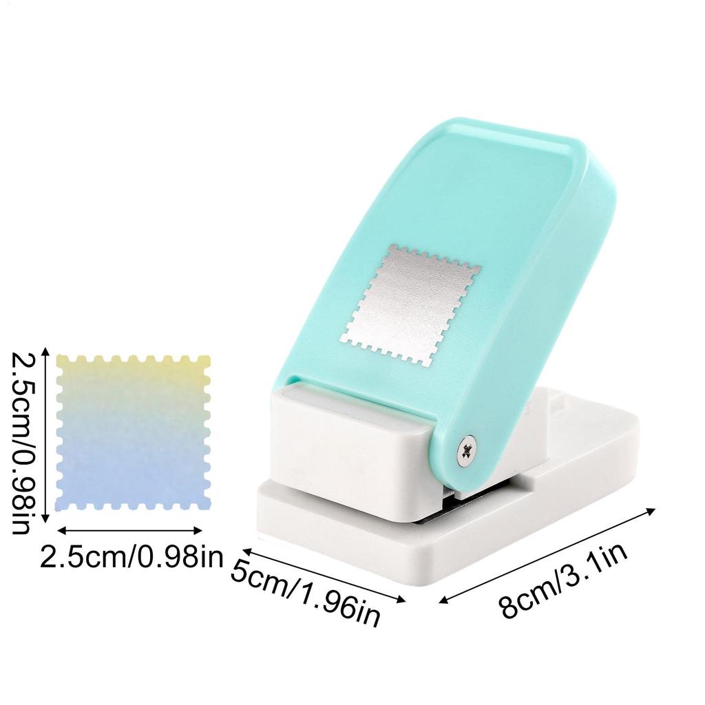 Stamp Puncher Precise Square Rectangle Postage Stamp Design Craft Puncher for Scrapbooking Card Making Journal Album Photo Arts