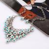 Ethnic Style Multi Layer Design Simulation Gemstone Decoration Women Necklace For Daily Use