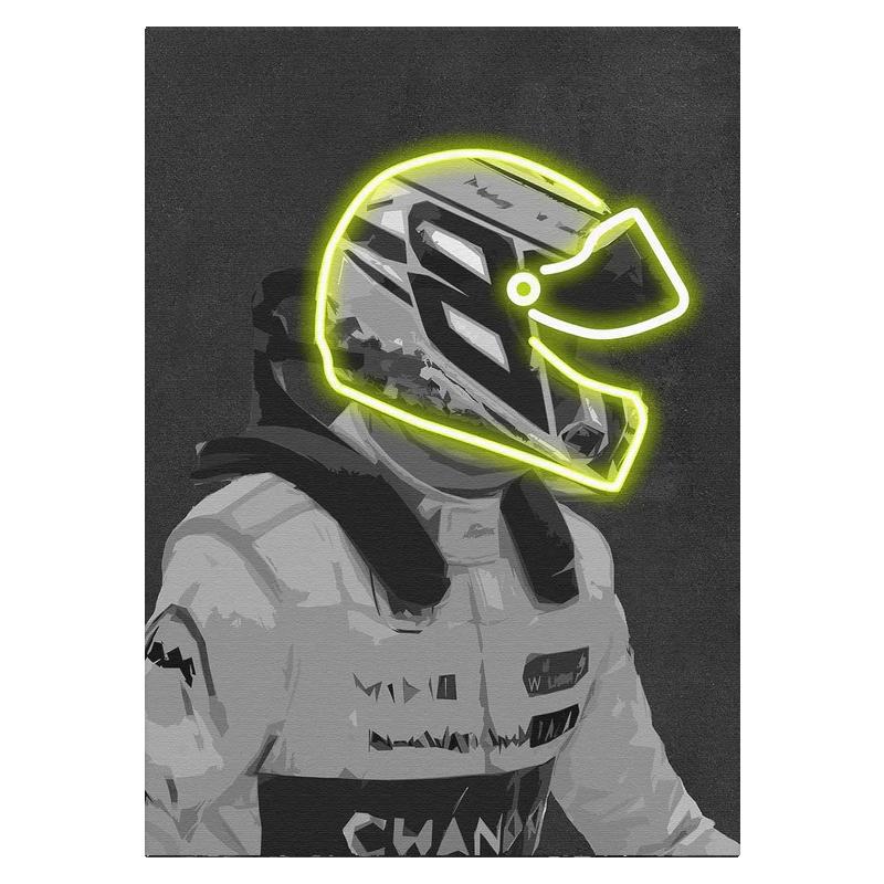 Racer Poster Motorsport Fan Gift Canvas Wall Art Poster and Prints Modern Abstract Art Painting Wall Picture for Home Room Decor