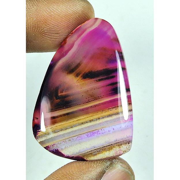 50Cts. Dyed Onyx Agate Pear Shape Cabochon Loose Gemstone 26X39MM SK-4346
